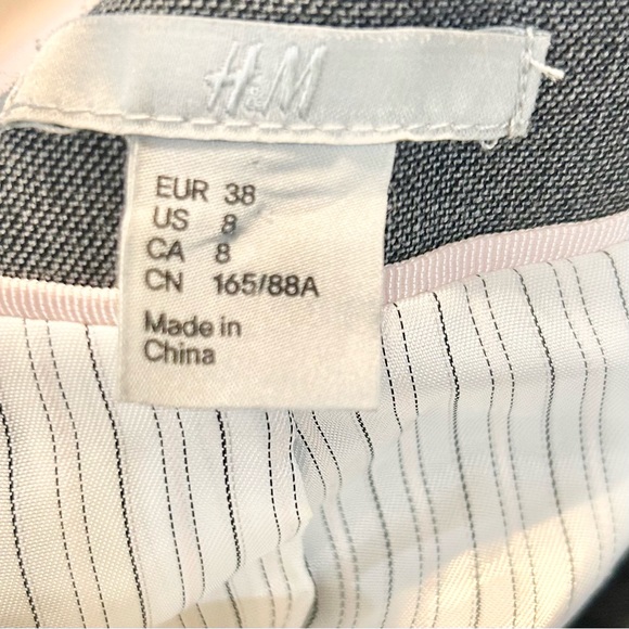 H&M Grey Fit and Flare Dress Size 6 (Label says 8) - Picture 7 of 8
